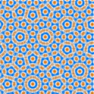 12-fold quasicrystal of patchy colloids (Image and calculation: Robert F.B. Weigel & Prof. Michael Schmiedeberg, Soft Matter Theory)